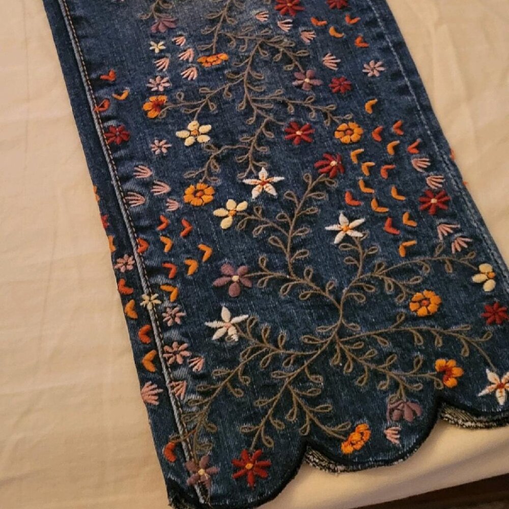 New Embroidered Driftwood Jeans!